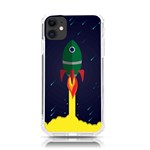 Rocket Halftone Astrology Astronaut iPhone 11 TPU UV Print Case Front