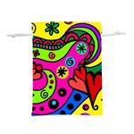 Seamless Doodle Lightweight Drawstring Pouch (M) Back