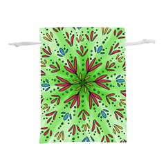 Flower Mandala Art Drawing Spring Background Lightweight Drawstring Pouch (l) by Bangk1t