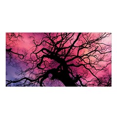 Trees Silhouette Sky Clouds Sunset Satin Shawl 45  X 80  by Bangk1t