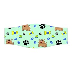 Dog Pattern Seamless Blue Background Scrapbooking Stretchable Headband by pakminggu