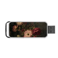 Flower Nature Background Bloom Portable Usb Flash (one Side) by Ravend