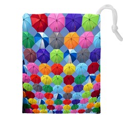 Umbrella Drawstring Pouch (4xl) by artworkshop