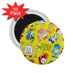Robot Pattern 2 25  Magnets (10 Pack)  by Grandong