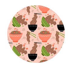 Japanese Street Food Soba Noodle In Bowl Pattern Mini Round Pill Box (pack Of 3) by Grandong