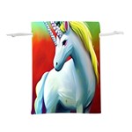 Unicorn design Lightweight Drawstring Pouch (S) Back
