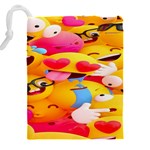 Wallpaper Emoji Drawstring Pouch (5XL) Back