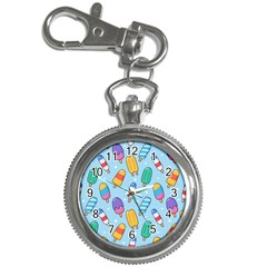 Cute-kawaii-ice-cream-seamless-pattern Key Chain Watches by pakminggu