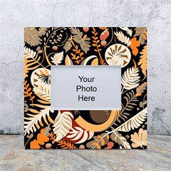 Vintage Possum Pattern White Box Photo Frame 4  X 6  by Valentinaart