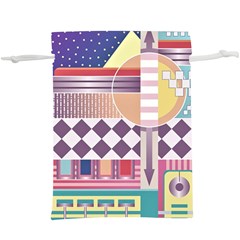 Abstract Shapes Colors Gradient Lightweight Drawstring Pouch (xl) by pakminggu
