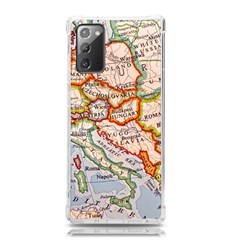 Vintage World Map Europe Globe Country State Samsung Galaxy Note 20 Tpu Uv Case by Grandong
