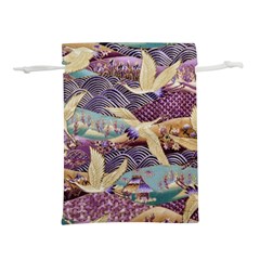 Textile-fabric-cloth-pattern Lightweight Drawstring Pouch (s) by Bedest