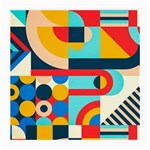 Geometric Shape Colorful Abstract Wave Medium Glasses Cloth (2 Sides) Front