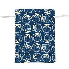 Cute Seamless Owl Background Pattern Lightweight Drawstring Pouch (xl) by Bedest