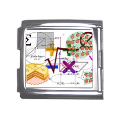 Mathematics Formula Physics School Mega Link Italian Charm (18mm) by Bedest