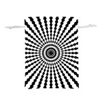Starburst-sunburst-hypnotic Lightweight Drawstring Pouch (M) Back