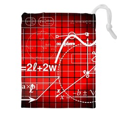 Geometry-mathematics-cube Drawstring Pouch (5xl) by Bedest