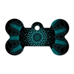 Ornament-district-turquoise Dog Tag Bone (two Sides) by Bedest