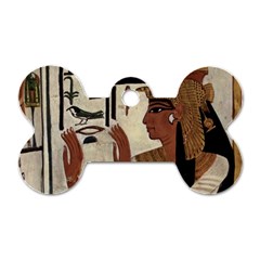 Hieroglyphics-goddess-queen Dog Tag Bone (two Sides) by Bedest