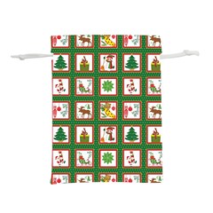 Christmas-paper-christmas-pattern Lightweight Drawstring Pouch (s) by Bedest