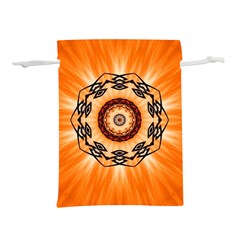 Abstract-kaleidoscope-colorful Lightweight Drawstring Pouch (l) by Bedest