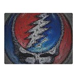 Grateful Dead Logo Two Sides Premium Plush Fleece Blanket (Mini) 35 x27  Blanket Back