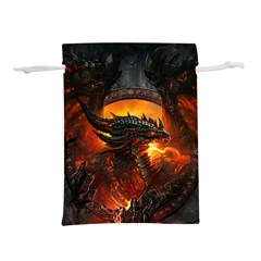 Dragon Fire Fantasy Art Lightweight Drawstring Pouch (m) by Cowasu