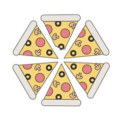 Pizza-slice-food-italian Play Mat (square) by Cowasu