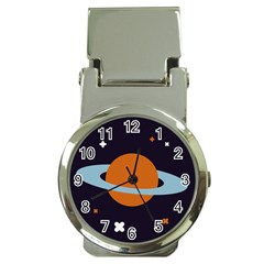Planet-orbit-universe-star-galaxy Money Clip Watches by Cowasu