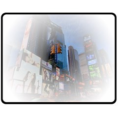New York City Two Sides Fleece Blanket (medium) by Sarkoni