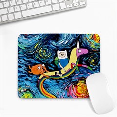 Cartoon Parody  Art Starry Night Van Gogh Small Mousepad by Sarkoni