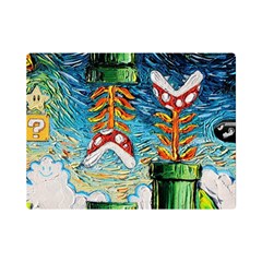 Game Starry Night Doctor Who Van Gogh Parody Premium Plush Fleece Blanket (mini) by Sarkoni