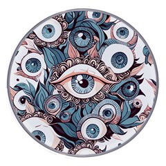 Eyes Pattern Wireless Fast Charger(white) by Valentinaart