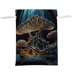 Forest Mushroom Wood Lightweight Drawstring Pouch (xl) by Bangk1t