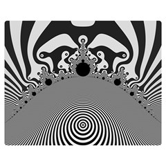 Pattern Illusion Fractal Mandelbrot Two Sides Premium Plush Fleece Blanket (medium) by Bangk1t