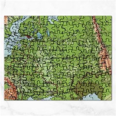 Map Earth World Russia Europe Rectangular Jigsaw Puzzl by Bangk1t