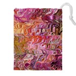 Abstract Crosscurrents Smudged Vibrance Drawstring Pouch (4XL) Front