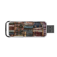Pile Of Books Photo Of Assorted Book Lot Backyard Antique Store Portable Usb Flash (one Side) by Ravend