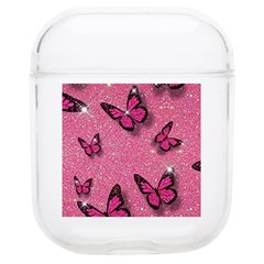 Pink Glitter Butterfly Airpods 1/2 Case by Ndabl3x