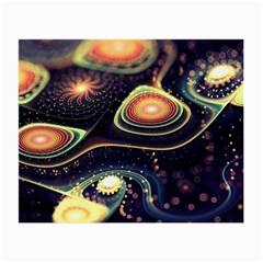 Psychedelic Trippy Abstract 3d Digital Art Small Glasses Cloth (2 Sides) by Bedest