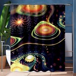Psychedelic Trippy Abstract 3d Digital Art Shower Curtain 60  x 72  (Medium)  60 x72  Curtain