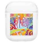 Multicolored Optical Illusion Painting Psychedelic Digital Art AirPods 1/2 Case Front