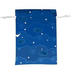 Sky Night Moon Clouds Crescent Lightweight Drawstring Pouch (xl) by Proyonanggan
