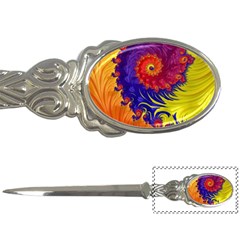 Fractal Spiral Bright Colors Letter Opener by Proyonanggan