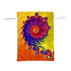 Fractal Spiral Bright Colors Lightweight Drawstring Pouch (s) by Proyonanggan