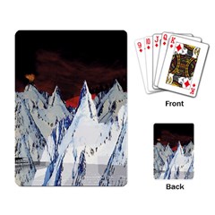 Abstract Painting Cold Temperature Snow Nature Playing Cards Single Design (rectangle) by Grandong