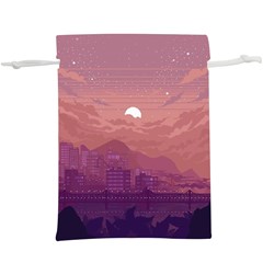 Aesthetic Pixel Art Landscape Lightweight Drawstring Pouch (xl) by Sarkoni
