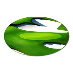 Golf Course Par Green Oval Magnet by Sarkoni