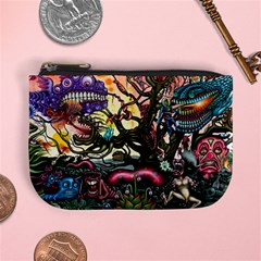 Psychedelic Funky Trippy Mini Coin Purse by Sarkoni