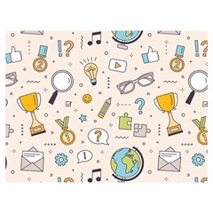 Quiz Backgrounds Ans Seamless Premium Plush Fleece Blanket (extra Small) by Grandong